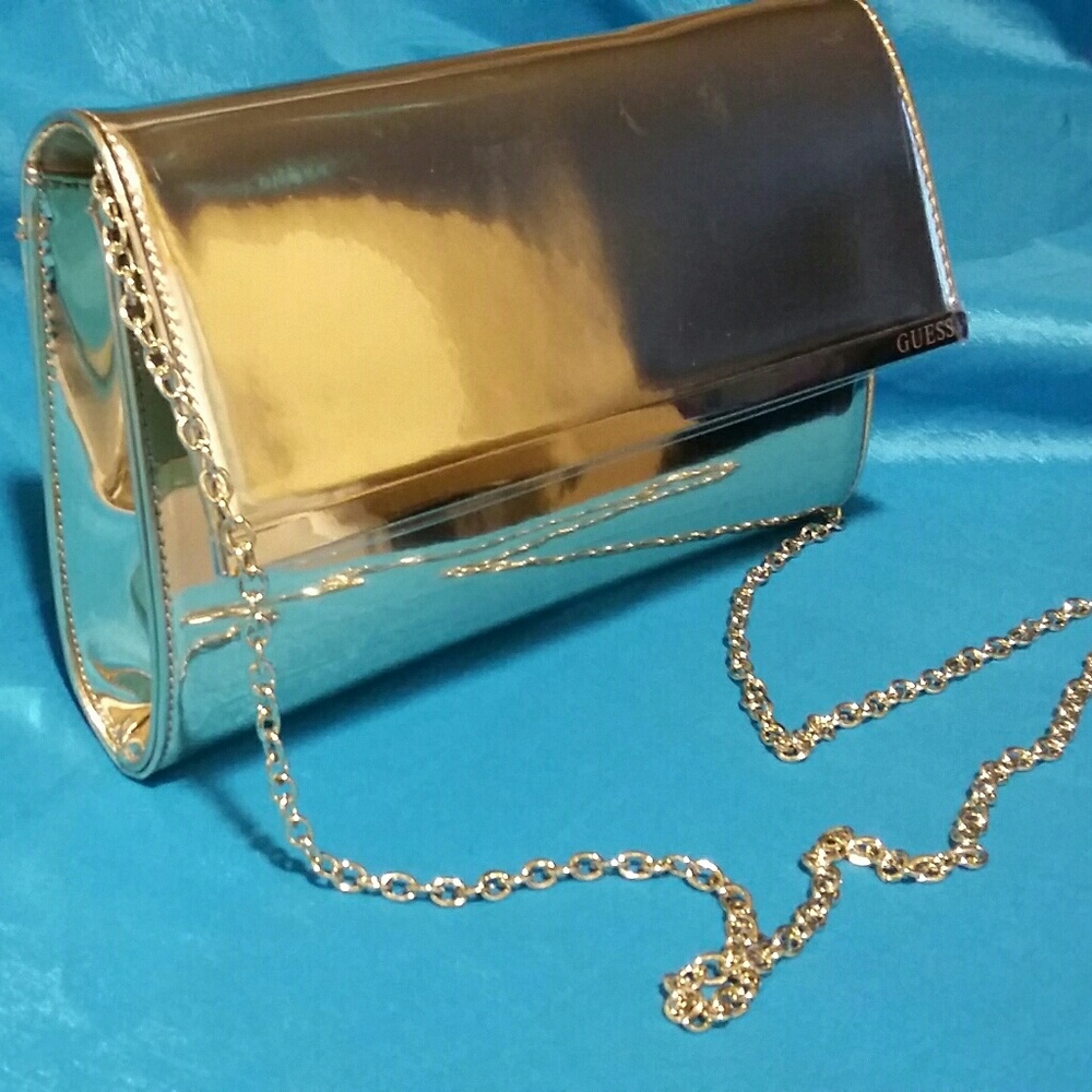 GUESS Gold Crossbody Purse